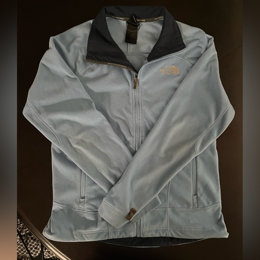 North face fleece full zip jacket